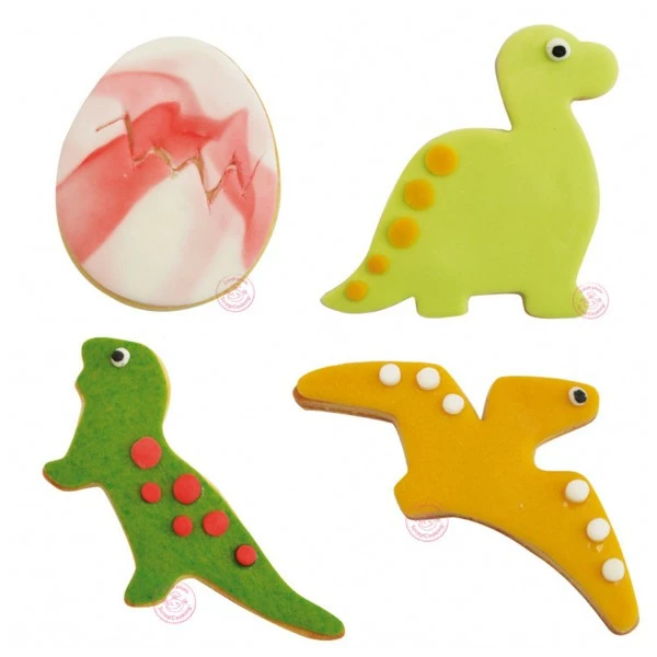 Budget ✔️ ScrapCooking Emporte Pièce Modelage Emporte Pièces Inox - Dinosaures - 4 Pcs ✔️ 2 Budget ✔️ ScrapCooking Emporte Pièce Modelage Emporte Pièces Inox - Dinosaures - 4 Pcs ✔️ – Image 2