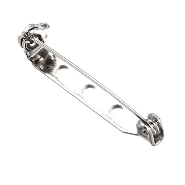 De gros 👏 Creavea Support Broche Argenté 3 Trous - 40 Mm 🎉 2 De gros 👏 Creavea Support Broche Argenté 3 Trous - 40 Mm 🎉 – Image 2