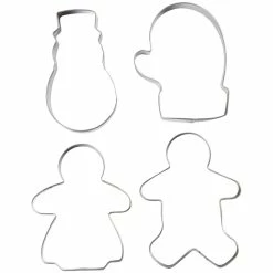 Bon marché 🤩 Creativ Company Emporte Pièce Patisserie Emporte Pièce Inox - Hiver Et Noël - 4 Pcs 🛒