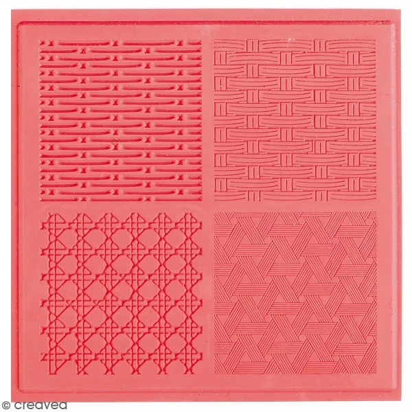 Meilleur prix 🌟 Graine Créative Plaque De Texture Tapis De Texture Souple - Vannerie - 4 X 4 Cm - 4 Motifs 👍 1 Meilleur prix 🌟 Graine Créative Plaque De Texture Tapis De Texture Souple - Vannerie - 4 X 4 Cm - 4 Motifs 👍