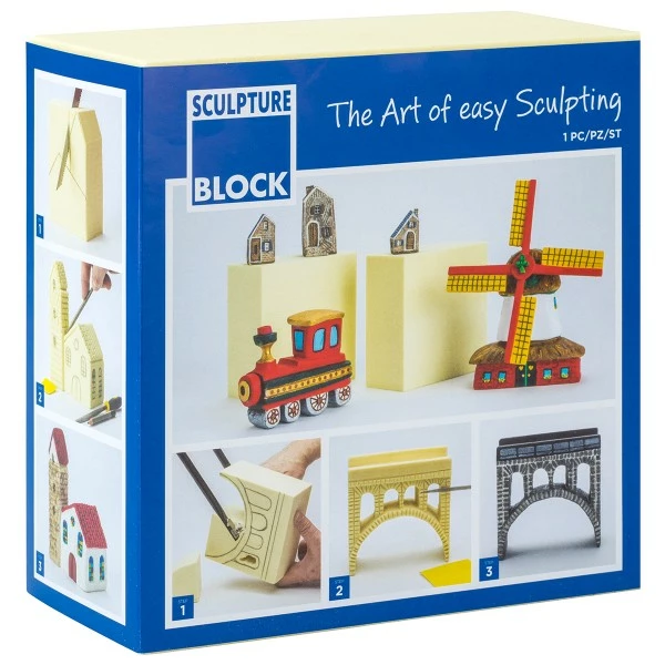 Tout neuf 😍 Sculpture Block Outil Modelage Bloc à Sculpter Et à Peindre - 15x15x7,5 Cm ❤️ 1 Tout neuf 😍 Sculpture Block Outil Modelage Bloc à Sculpter Et à Peindre - 15x15x7,5 Cm ❤️