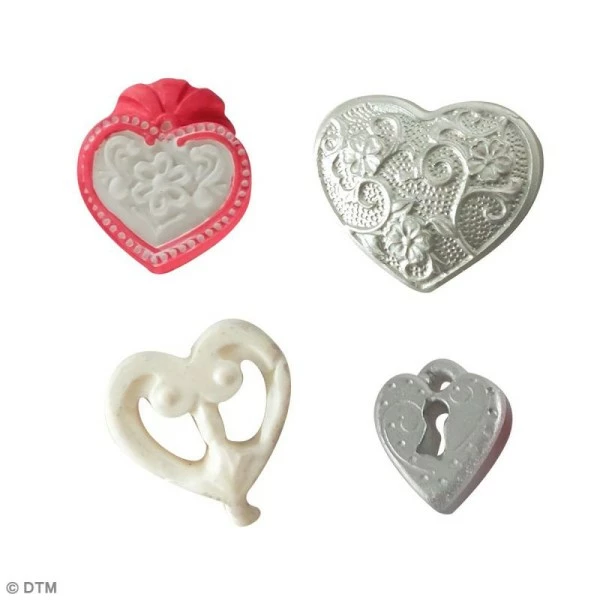 Grosses soldes 🥰 Moule Porcelaine Froide Mini Moule Silicone Souple DTM - Coeurs - 5 Formes ✨ 2 Grosses soldes 🥰 Moule Porcelaine Froide Mini Moule Silicone Souple DTM - Coeurs - 5 Formes ✨ – Image 2