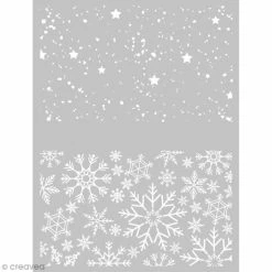 Tout neuf 😀 Graine Créative Gabarit Pâte Polymère Pochoir Pour Impression De Motifs Sur Pâte Polymère - Noël - 11,4 X 15,3 Cm 😍