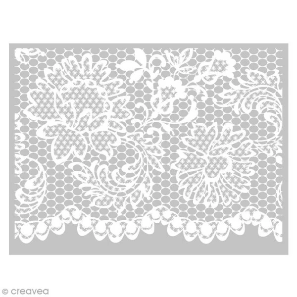 Le moins cher ❤️ Graine Créative Gabarit Pâte Polymère Pochoir Pour Impression De Motifs Sur Pâte Polymère - Dentelle - 11,4 X 15,3 Cm ✔️ 1 Le moins cher ❤️ Graine Créative Gabarit Pâte Polymère Pochoir Pour Impression De Motifs Sur Pâte Polymère - Dentelle - 11,4 X 15,3 Cm ✔️