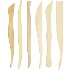 Grosses soldes ⌛ Creativ Company Outil Modelage Assortiment D'ébauchoirs En Bois - 15 Cm - 6 Pcs 👍