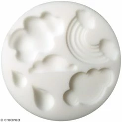 Grosses soldes 🎉 Graine Créative Moule Porcelaine Froide Mini Moule En Silicone - Nuage - 7 Cm De Diamètre - 6 Formes 😍