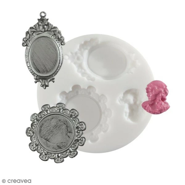 Acheter 🧨 Moule Porcelaine Froide Mini Moule Silicone Souple DTM - Camée Détails - 3 Formes 👍 1 Acheter 🧨 Moule Porcelaine Froide Mini Moule Silicone Souple DTM - Camée Détails - 3 Formes 👍