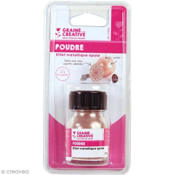 Bon marché 🔔 Graine Créative Feuille à Dorer Poudre Effet Métallique - Rose Opale - 6 G 😍 1 Bon marché 🔔 Graine Créative Feuille à Dorer Poudre Effet Métallique - Rose Opale - 6 G 😍