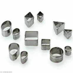 Tout neuf ⌛ DTM Emporte Pièce Modelage Emporte Pièce Miniature En Métal X12 😀