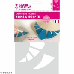 Bon marché ✔️ Graine Créative Gabarit Pâte Polymère Gabarits Pour Pâte Polymère - Reine D'Egypte - 9 Formes 🛒