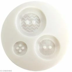 Top 10 ✔️ Graine Créative Moule Porcelaine Froide Mini Moule Silicone - Boutons Géométriques - 1,4 - 2,5 Et 3 Cm - 3 Formes ✔️
