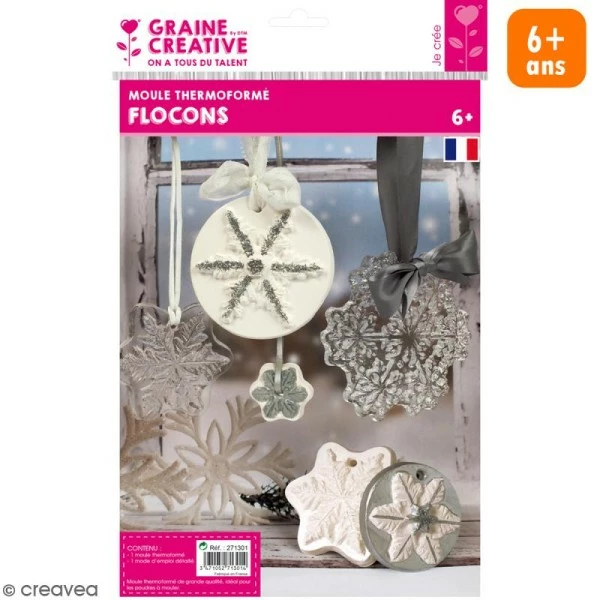 Le moins cher 😍 Graine Créative Moule Thermoformé Flocons 😀 1 Le moins cher 😍 Graine Créative Moule Thermoformé Flocons 😀