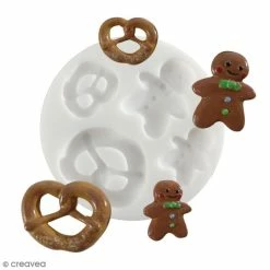 Les meilleures critiques de ⌛ Moule Porcelaine Froide Mini Moule Silicone Souple DTM - Pains D'épices - 4 Formes 🛒