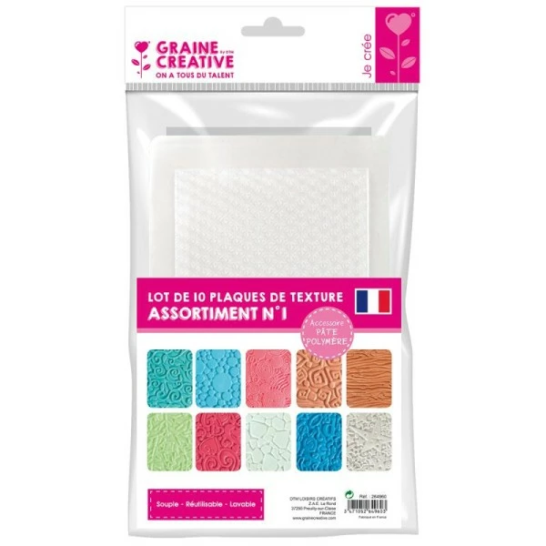 Meilleur prix 👏 DTM Plaque De Texture 20,5 X 13,5 Cm Assortiment De 10 ✔️ 1 Meilleur prix 👏 DTM Plaque De Texture 20,5 X 13,5 Cm Assortiment De 10 ✔️