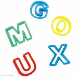 Meilleure vente ⭐ DTM Outil Pâte à Modeler Emporte Pièce à Pâte à Modeler - Alphabet X26 🔥