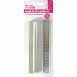 Meilleure vente 🎉 DTM Outil Modelage Kit Pâte Polymère - Rouleau De Calibrage + Règle Métallique 🎁