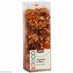 Nouveau 🔔 Pébéo Feuille à Dorer Copeaux à Dorer Brun Rouge ❤️