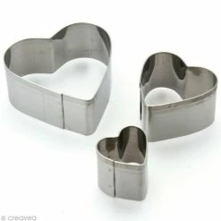 Meilleure affaire 🎁 DTM Emporte Pièce Modelage Emporte Pièce Inox Coeur X 3 🛒