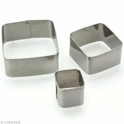 Les meilleures critiques de ❤️ DTM Emporte Pièce Modelage Emporte Pièce Inox Carré X 3 💯