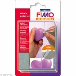 Acheter 🤩 Outil Modelage Eponge Abrasive Pour Fimo X3 😉