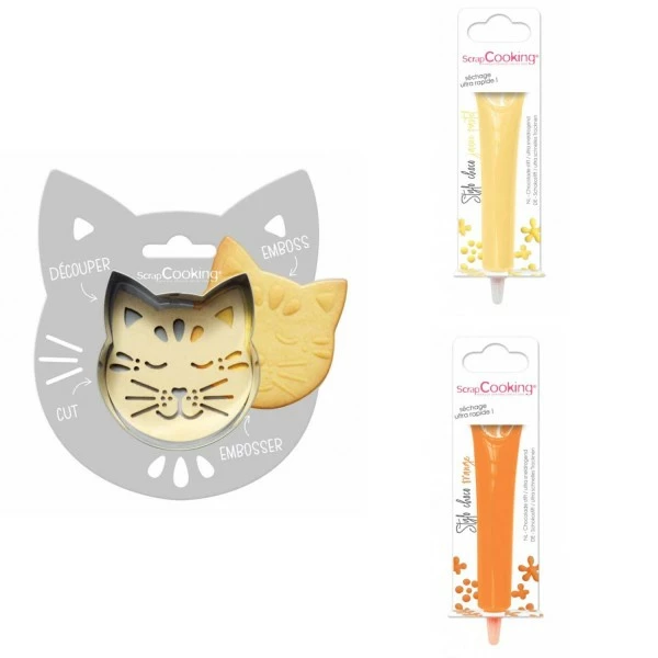 Les meilleures critiques de 😉 ScrapCooking Emporte Pièce Modelage Kit Pour Biscuit En Relief Chat + 2 Stylos Au Chocolat Jaune Pastel Et Orange ✔️ 1 Les meilleures critiques de 😉 ScrapCooking Emporte Pièce Modelage Kit Pour Biscuit En Relief Chat + 2 Stylos Au Chocolat Jaune Pastel Et Orange ✔️