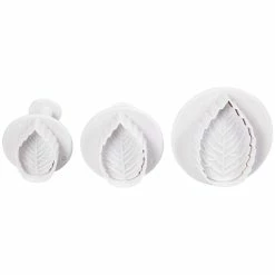 Le moins cher 🎉 Creativ Company Emporte Pièce Patisserie Emporte-pièces à Poussoir - Feuilles - 3 Pcs ⭐