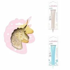 Coupon ⭐ ScrapCooking Emporte Pièce Modelage Kit Pour Biscuit En Relief Licorne + 2 Stylos Au Chocolat Blanc Et Bleu Pastel 🎉