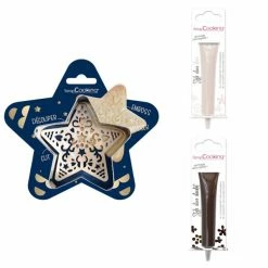 Les meilleures critiques de ✨ ScrapCooking Emporte Pièce Modelage Kit Pour Biscuit En Relief Étoile + 2 Stylos Au Chocolat Blanc Et Marron ✔️