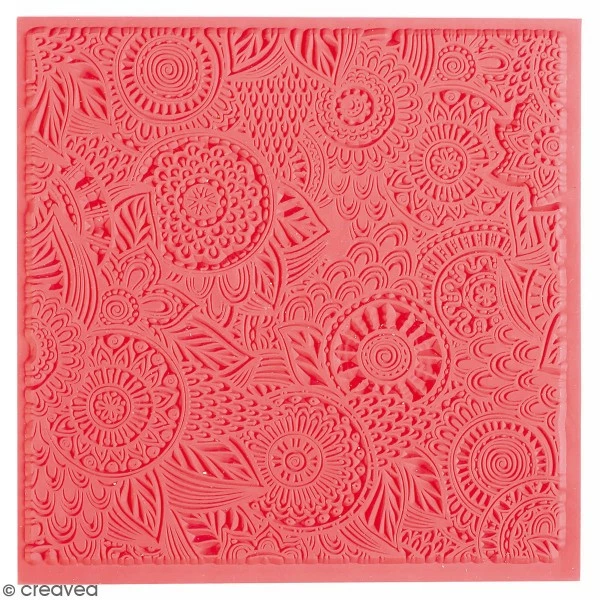 Bon marché ✔️ Graine Créative Plaque De Texture Tapis De Texture Souple - Floral - 9 X 9 Cm 😀 1 Bon marché ✔️ Graine Créative Plaque De Texture Tapis De Texture Souple - Floral - 9 X 9 Cm 😀