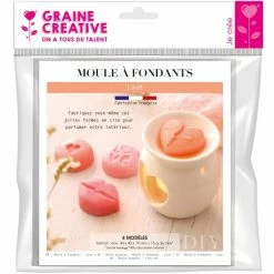 Meilleur prix 🧨 Graine Créative Moule Bougie Moule Pour Fondants à Bougie - Coeurs - 4 Pcs 🔥