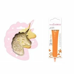 Acheter 🤩 ScrapCooking Emporte Pièce Modelage Kit Pour Biscuit En Relief Licorne + Stylo Au Chocolat Orange 🧨