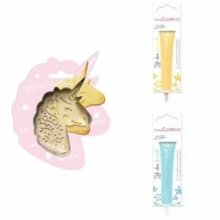 Coupon 😉 ScrapCooking Emporte Pièce Modelage Kit Pour Biscuit En Relief Licorne + 2 Stylos Au Chocolat Jaune Pastel Et Bleu Pastel 🔥