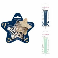Top 10 ⌛ ScrapCooking Emporte Pièce Modelage Kit Pour Biscuit En Relief Étoile + 2 Stylos Au Chocolat Bleu Nuit Et Vert D'eau 😉